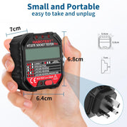 Socket Tester RCD Plug Outlet Tester LCD 90-250V