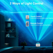 Northern Lights Aurora Projector 16 Color Galaxy Night Light Remote
