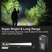 flintronic 2PCS Small Torch, USB C Rechargeable Mini EDC Torch, COB Work Light with Magnetic Base and Buckle Clip, Super Bright Flashlight for Outdoors Camping, Hiking, Emergency, Workshop, Repair [Energy Class A+++]