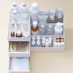 Makeup Organizer Storage Drawers – Large Cosmetic & Skincare Box for Vanity Desk
