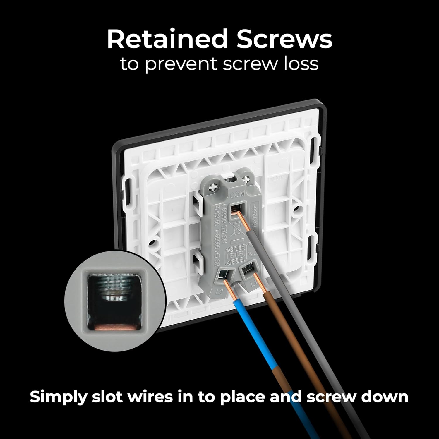 2 Way Screwless Satin Brass Light Switch