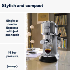 Duo EC890.GR Traditional Barista Pump Coffee Machine – Espresso & Cold Brew Maker with Steam Wand – Green