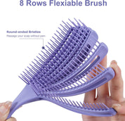 Detangle Hair Brush for Curly Hair – Vent Brush for Styling, Reduces Knots & Breakage