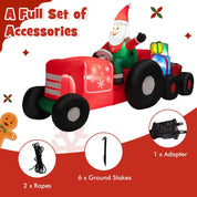 COSTWAY Inflatable Santa Claus with LED Lights – Christmas Decor