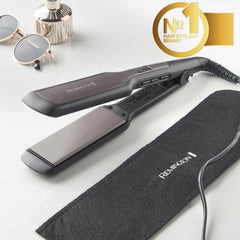 Hair Straightener with 110mm Wide Floating Plates, Ceramic Coating & Digital Display