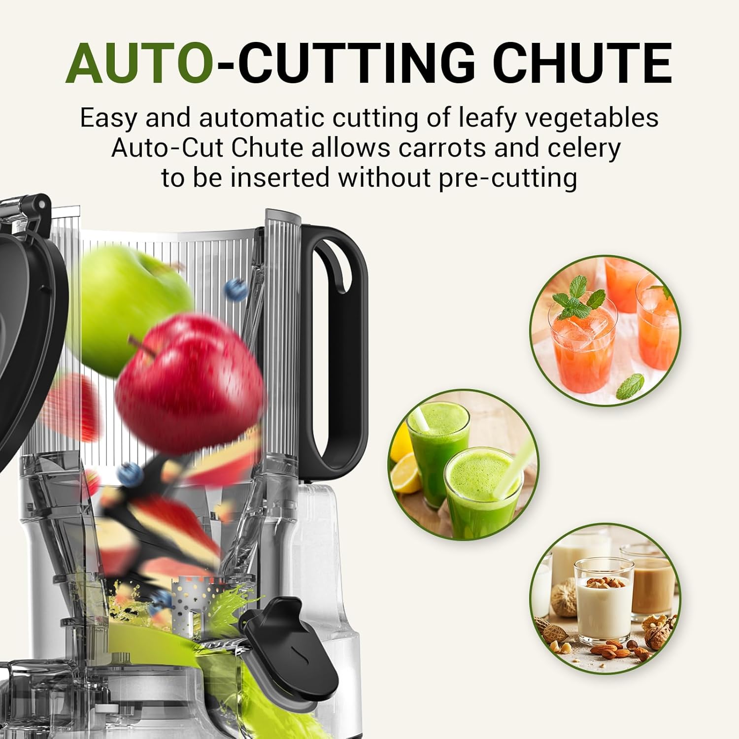 Automatic Cold Press Juicer 250W 145MM Wide Chute 2L Slow Extractor