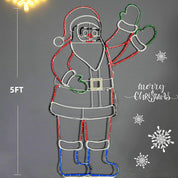Durable 273 LED Santa light for gardens, walls, and porches