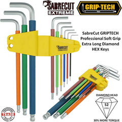 Extra Long Diamond Hex Allen Key Set 1.5–10mm