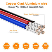 16 Gauge Wire 200FT Low Voltage CCA Hookup Cable