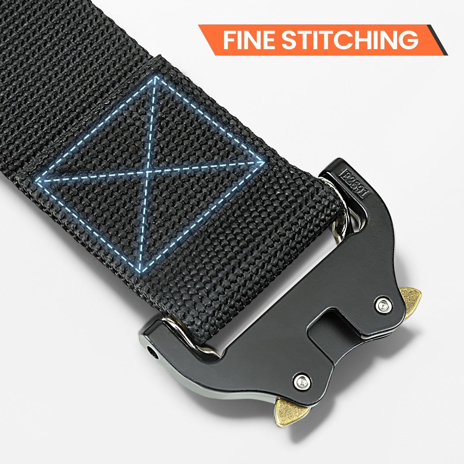 Padded 36'' Tool Belt for Men, Adjustable Work Belt with Heavy Duty Buckle Back Support for Carpenters, Electricians & Gardeners