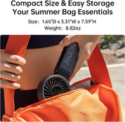 JISULIFE Handheld Fan Life7 – Ultimate Flexibility: High-Power Motor, LED Display, 5000mAh Rechargeable, 5-Speed, Foldable Design, 3-IN-1 Portable Hand/Desk/Neck Fan for Travel, Gift for Women (Black)