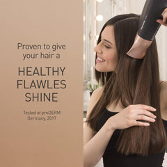 Nanoe Hair Dryer Rose Gold – Quick Dry with Diffuser & Styling Nozzle, Shine Boost, Gift for Women