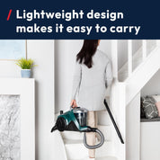 Powerful 850W Cyclonic Bagless Cylinder Vacuum Cleaner with Long Reach Hose, H13 HEPA Filter & 2L Capacity – HP310HM