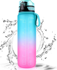 1L Sports Water Bottle – Leakproof BPA-Free Tritan Plastic Drinking Bottle for Gym, Outdoor & Daily Use