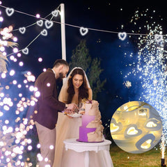 Wooden Heart LED Fairy String Lights, 59 Inch Battery Operated Decorative Lighting for Bedroom, Wedding & Home Décor