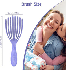 Detangle Hair Brush for Curly Hair – Vent Brush for Styling, Reduces Knots & Breakage