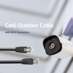 JAVEX Cat6 FTP Outdoor Ethernet Cable 30m Black