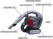BLACK+DECKER Bagless Car Vacuum Cleaner 12V Dustbuster with Flexi Hose