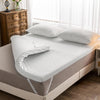 Double Memory Foam Mattress Topper – 7.5cm Firm Support Pad with Bamboo Cover