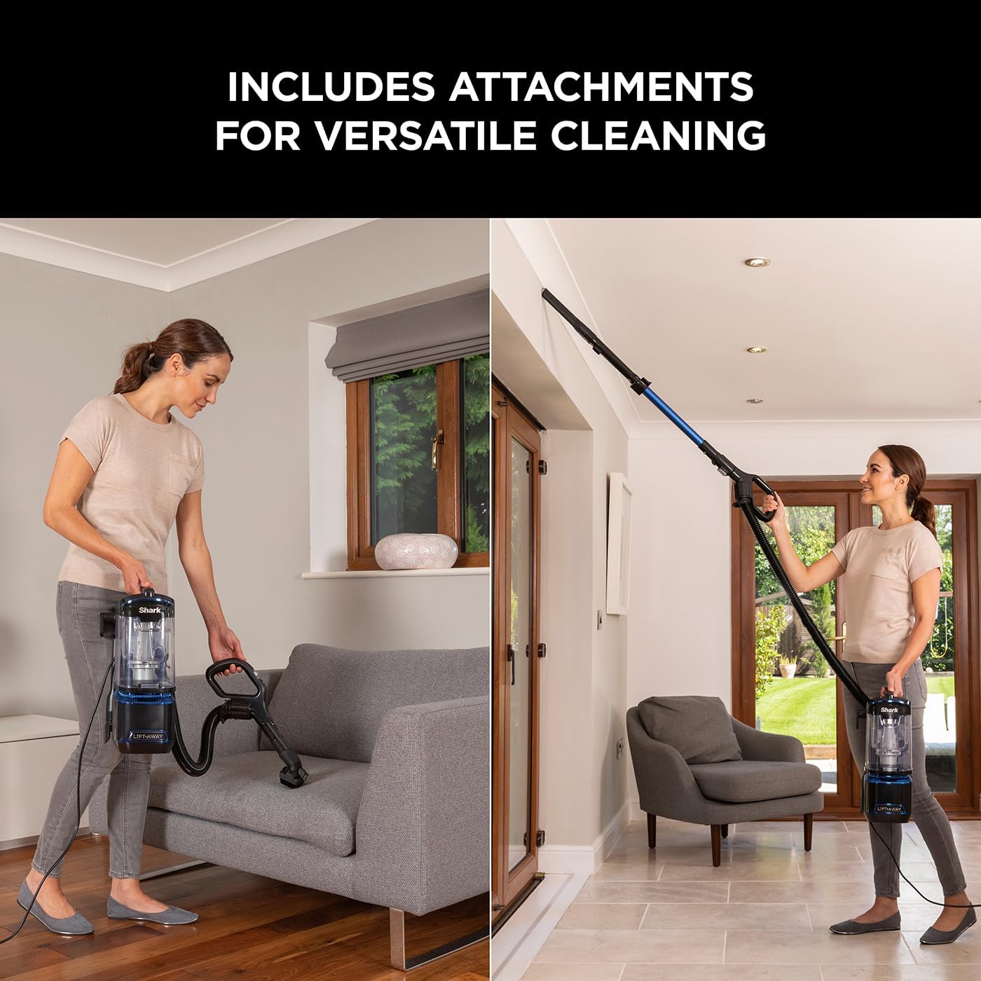 Shark Blue/Black Corded Upright Vacuum Cleaner 750W with Lift-Away & LED
