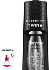 SodaStream Terra Sparkling Water Maker – Black – Quick Connect CO2 System – 60L