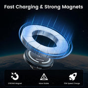 iPhone 16 MagSafe Car Mount Charger with Extended Arm – Grey