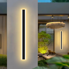 Dimmable 80CM Outdoor Wall Lights with Remote - 32W, 3-Color Adjustable, IP65 Waterproof for Villa & Porch