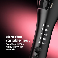 Volume & Shape Ceramic Hot Brush – 38mm Barrel, Retractable Bristles, Adjustable Heat