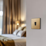 2 Way Screwless Satin Brass Light Switch