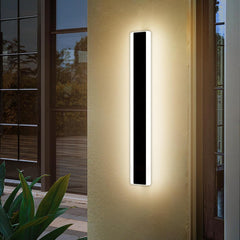 Outdoor Modern Wall Light - 60CM, 18W 1100LM Long Strip Wall Sconce with 3000K Warm White Light, IP65 Rainproof for Porch, Garden, Patio, and Garage