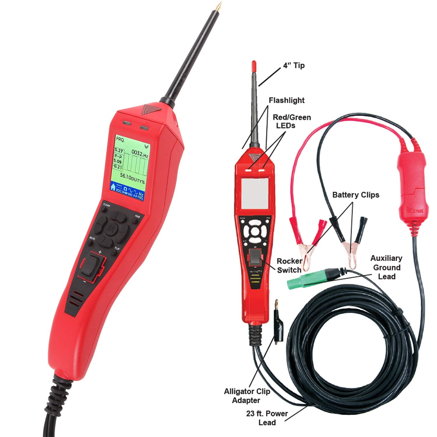 Automotive Circuit Tester with Multimeter Functions