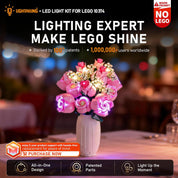 Light Kit for Lego 10374 Bouquet of Pink Roses – Easy Install & Hidden Wiring