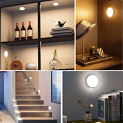 16-LED Motion Sensor Lights 3-Pack – Dimmable, USB Rechargeable, Indoor