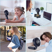 Handheld Fan Rechargeable, Portable Mini Fan Handheld with 5 Speeds 5000mah, Electric USB Small Hand Held Fans, Powerful Personal Fan Foldable Fans for Outdoor Office Travel Camping School Home