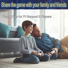 Upgraded Retro Game Console – 21,000+ Games, Dual Controllers, HDMI, 2-Player TV System