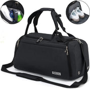 42L Waterproof Gym Duffel Bag with Shoe Compartment, Wet Pocket & Lock – Unisex