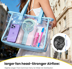 HandFan Hand Fan Water Cooling Battery Fan USB Battery Operated 3 Levels Mini Table Fan 2-in-1 with Laptop Multi Port Socket for Travel and Home