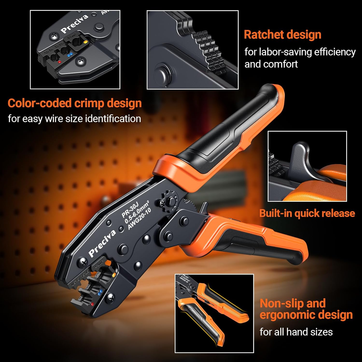 Preciva Professional Crimping Tool Set 600 Piece