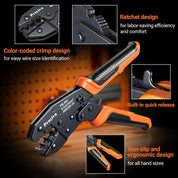 Preciva Professional Crimping Tool Set 600 Piece