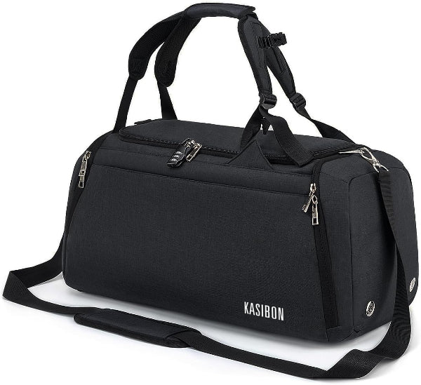 42L Waterproof Gym Duffel Bag with Shoe Compartment, Wet Pocket & Lock – Unisex