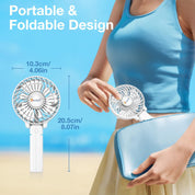 Portable Handheld Fan USB Rechargeable Mini Desk Fan