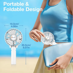Portable Handheld Fan USB Rechargeable Mini Desk Fan