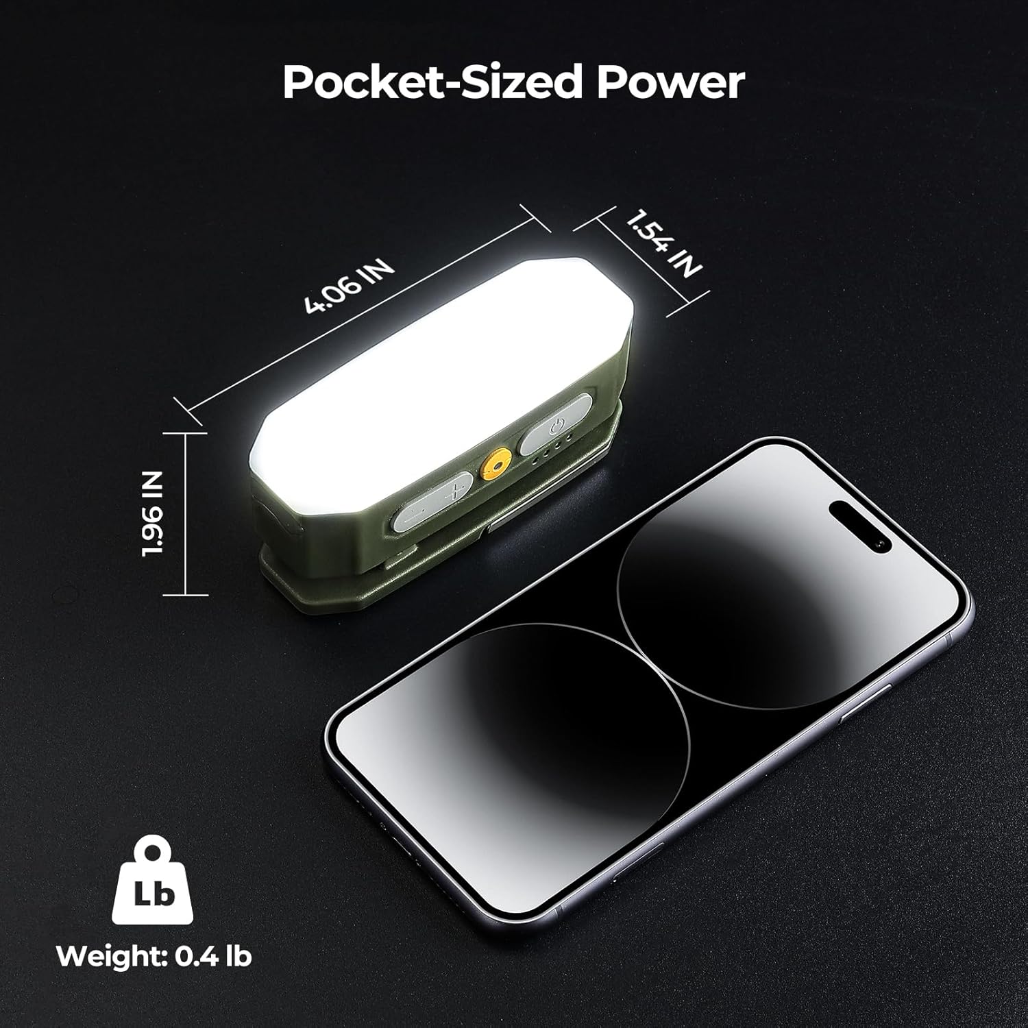 Rechargeable Camping Lantern 3200mAh – Motion Sensor Light, 380LM, 5 Brightness Levels, IP65 Waterproof, USB-C, SOS Mode
