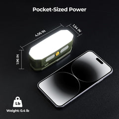Rechargeable Camping Lantern 3200mAh – Motion Sensor Light, 380LM, 5 Brightness Levels, IP65 Waterproof, USB-C, SOS Mode