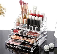 Clear Acrylic Cosmetic Organizer Drawers – Jewelry & Makeup Storage Case