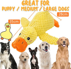 Plush Duck Dog Toy – Squeaky, Soft Puppy Toy for Small, Medium & Large Dogs 35CM