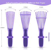Detangle Hair Brush – Nylon Bristle Detangler for Afro, Curly, Coily & Wavy Hair