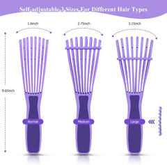 Detangle Hair Brush – Nylon Bristle Detangler for Afro, Curly, Coily & Wavy Hair