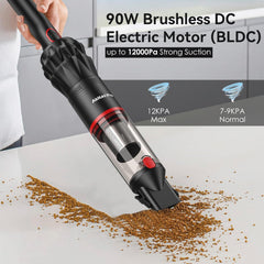 Akitas Pro H2 Red Handheld Vacuum – Ultra-Light 0.5kg, 26min Runtime, Dual-Mode