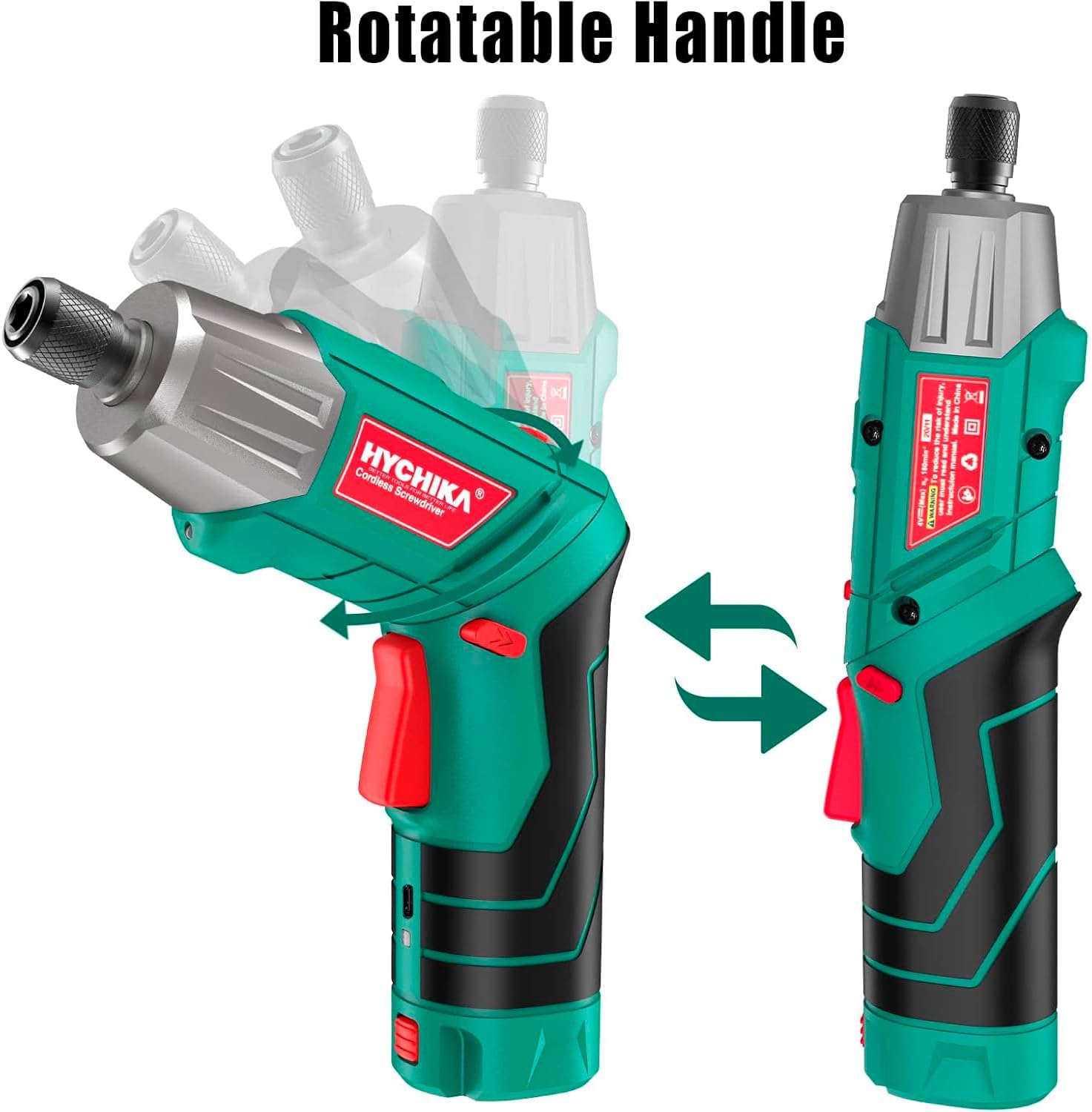 HYCHIKA 6Nm Cordless Electric Screwdriver with 35 Accessories